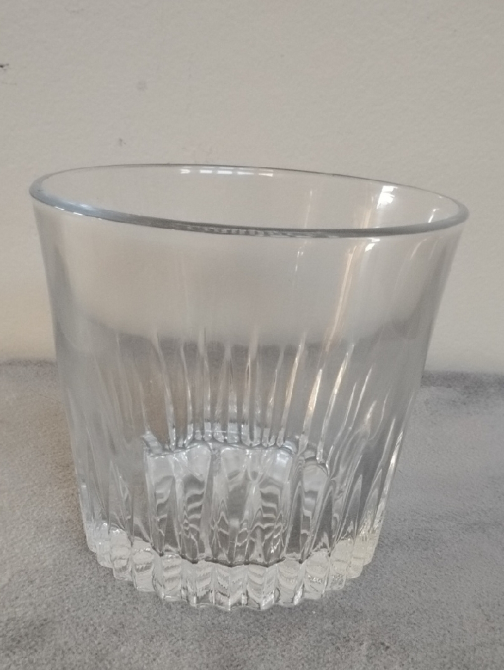 Clear Glass Ice Bucket